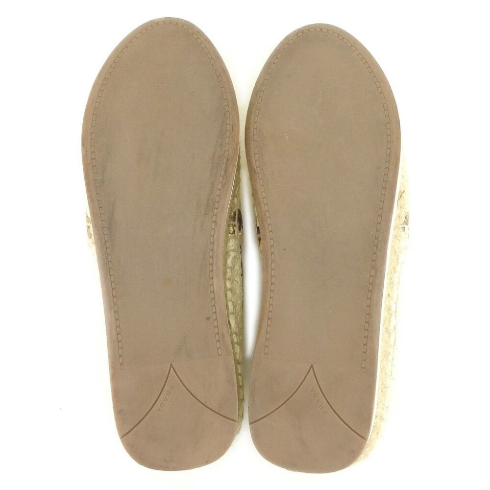 20%OFF PRADA Slippon Beige Leather Authentic Used - Picture 5 of 8